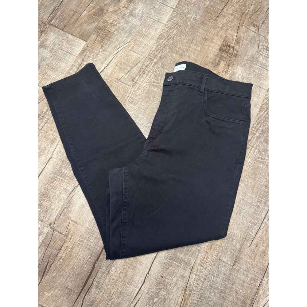 LOFT Made and Loved Womens Black Skinny Pants Size 33/16